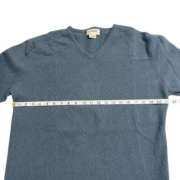 J. CREW SWEATER 100% LAMBSWOOL MENS L QUIET LUXURY KNIT BLUE NEUTRAL OLD MONEY - Picture 5 of 6